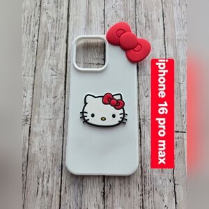Sanrio Hello Kitty Silicone Phone Case for iPhone iPhone 16 Pro Max
